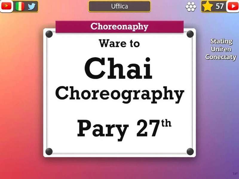 Chai Choreography Game Main Screen